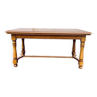 Large solid wood farmhouse table