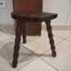 Set 3 tabourets de traite tripodes