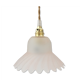 Flower walk lamp in frosted glass