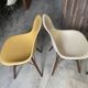 Lot 4 chaises dsw fibre noyer eames herman miller vintage