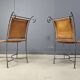 Spanish wrought iron dining chairs, 1960s