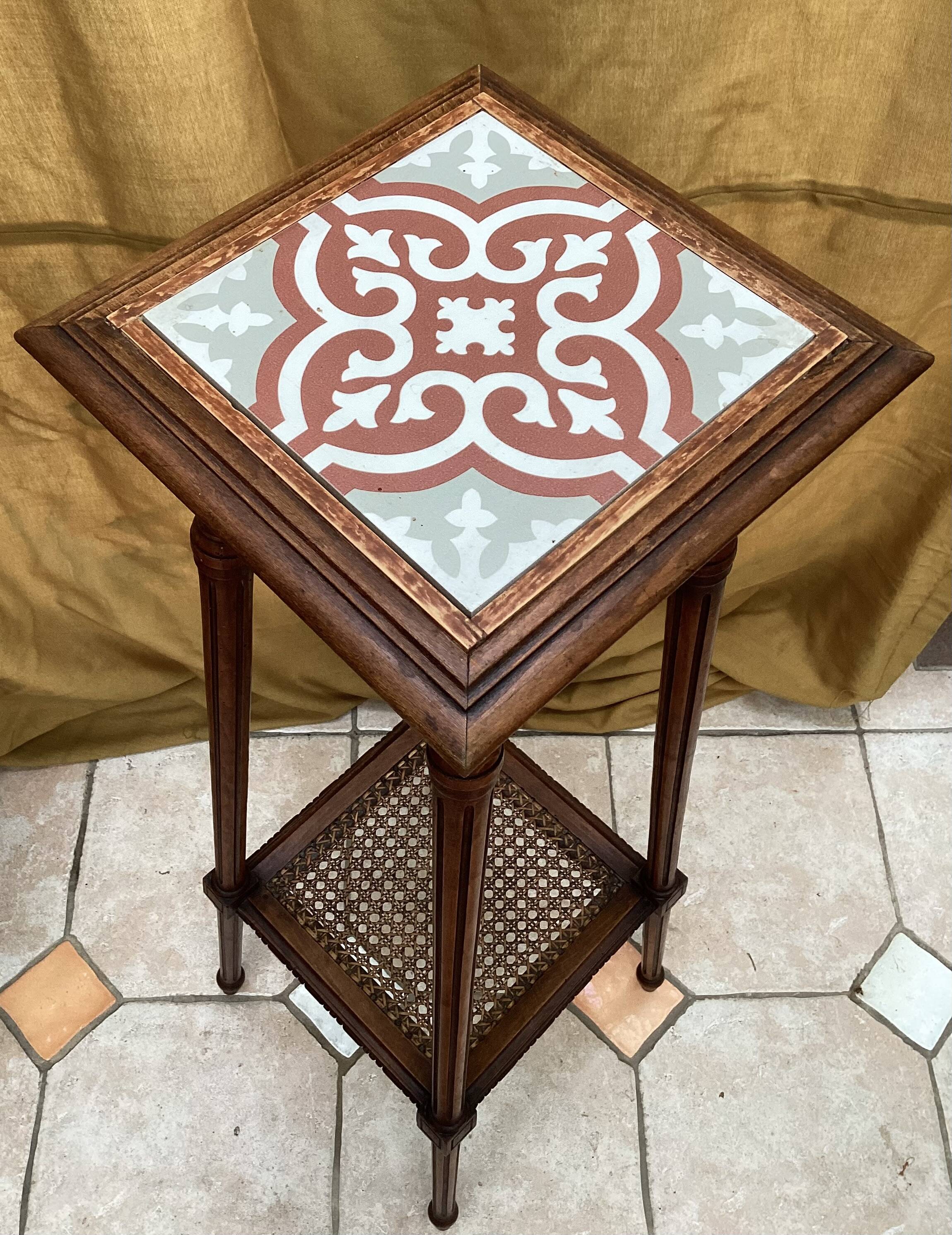 Art Deco wooden console table dimensions: height - 107 cm - width - 38 cm -