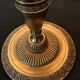 Lamp in gilt bronze, cork-style lampshade