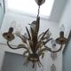 Chandelier epis de ble metal dore 3 lights
