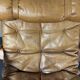 Swedish leather bentwood lounge chair by Jan Bengstsson, 1970s