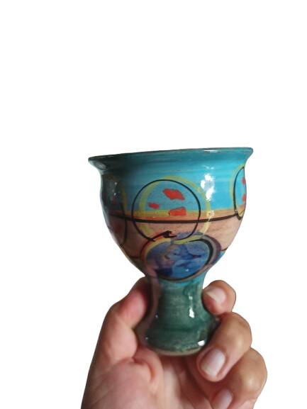 3 handmade cups, handmade decor