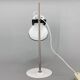 Mid-century White Metal Table Lamp, Czechoslovakia