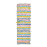 Tapis Kilim rose et bleu 3x10, 94x294 cm