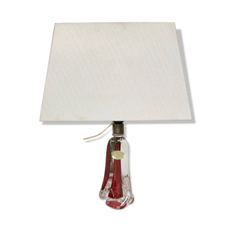 Lampe rouge Val Saint Lambert