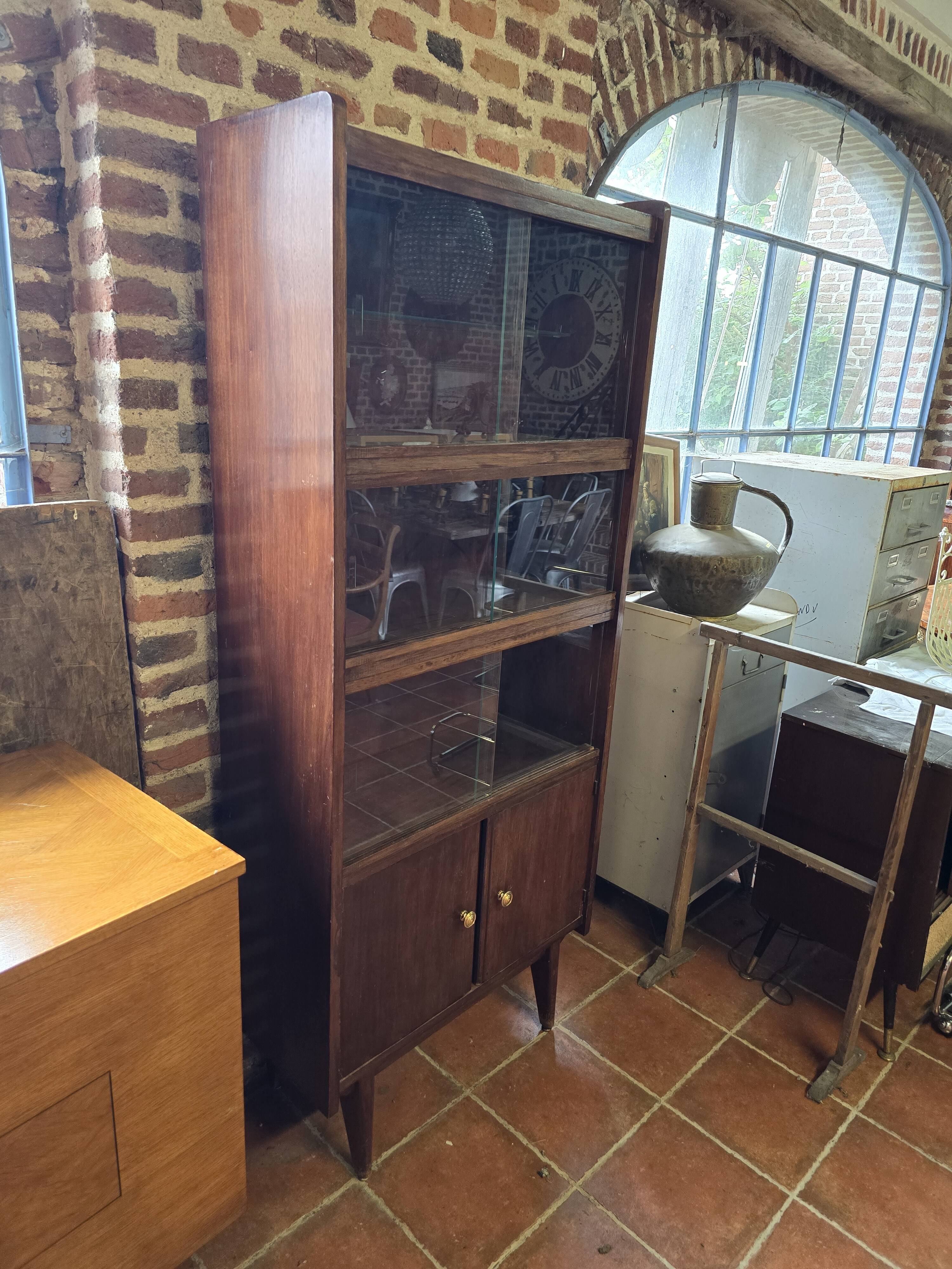 Vintage teak bookcase from the 60s