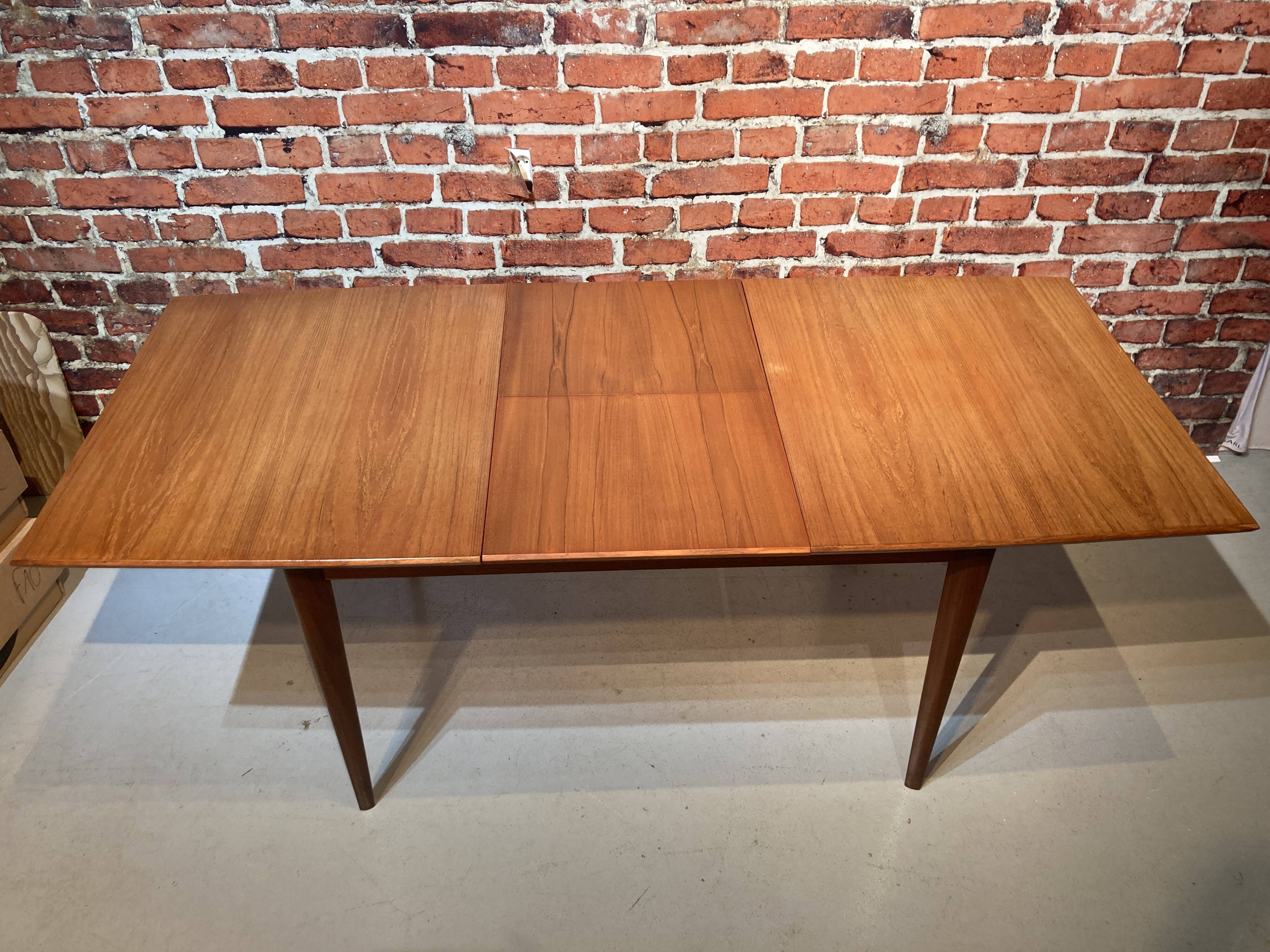 Scandinavian style wooden dining table