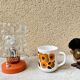 Vintage bedside lamp 70s Graewe orange