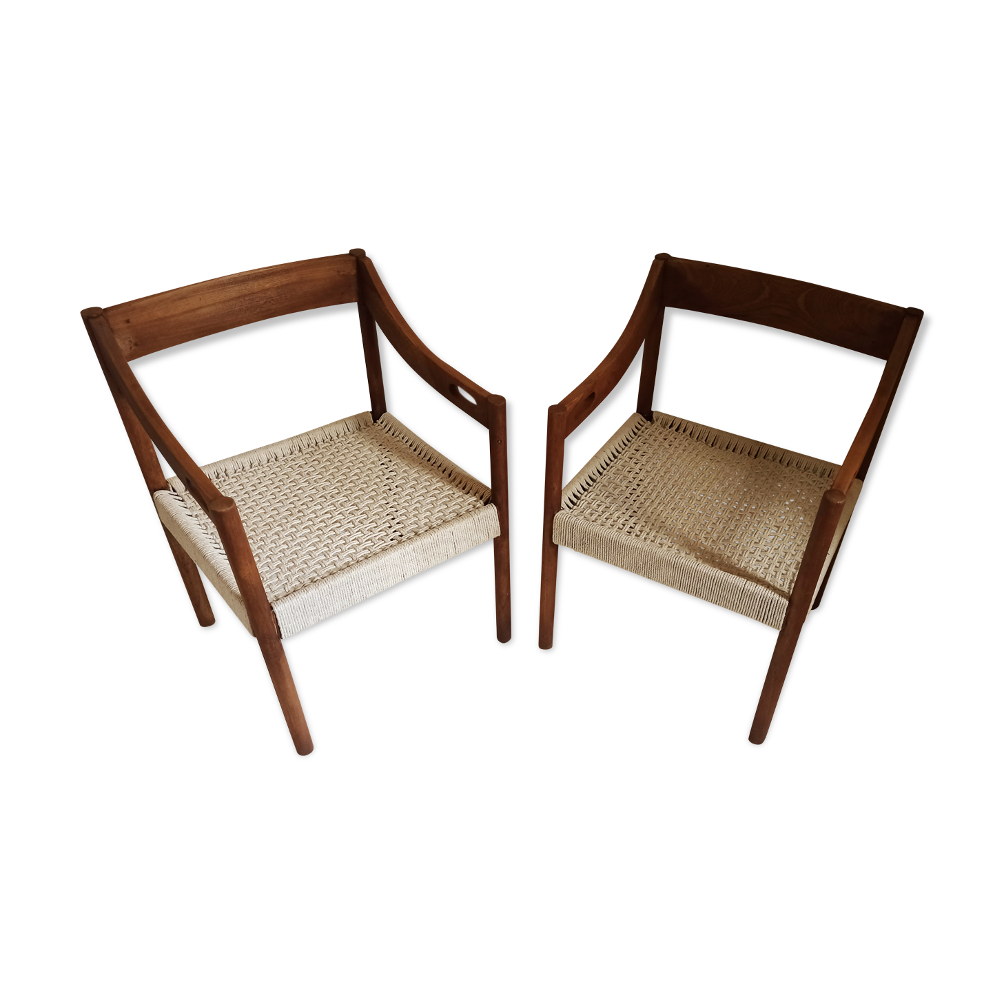 Pair of scandinavian armchairs 50s