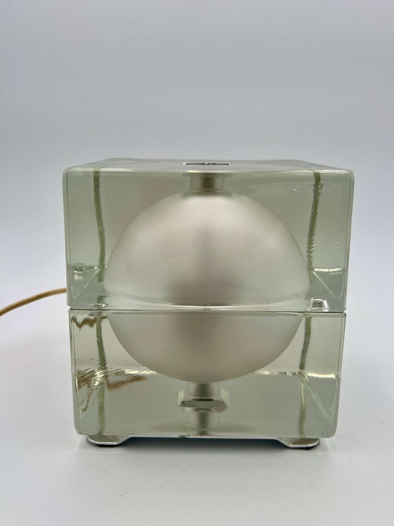 "Cubosfera" Table Lamp By Alessandro Mendini For Fidenza Vetraria, 1968