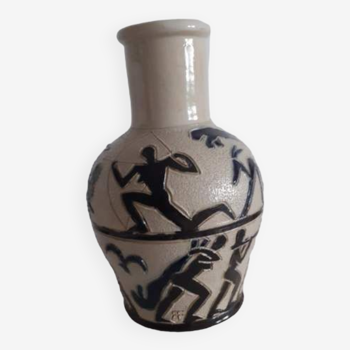 Vase céramique Malicorne vintage