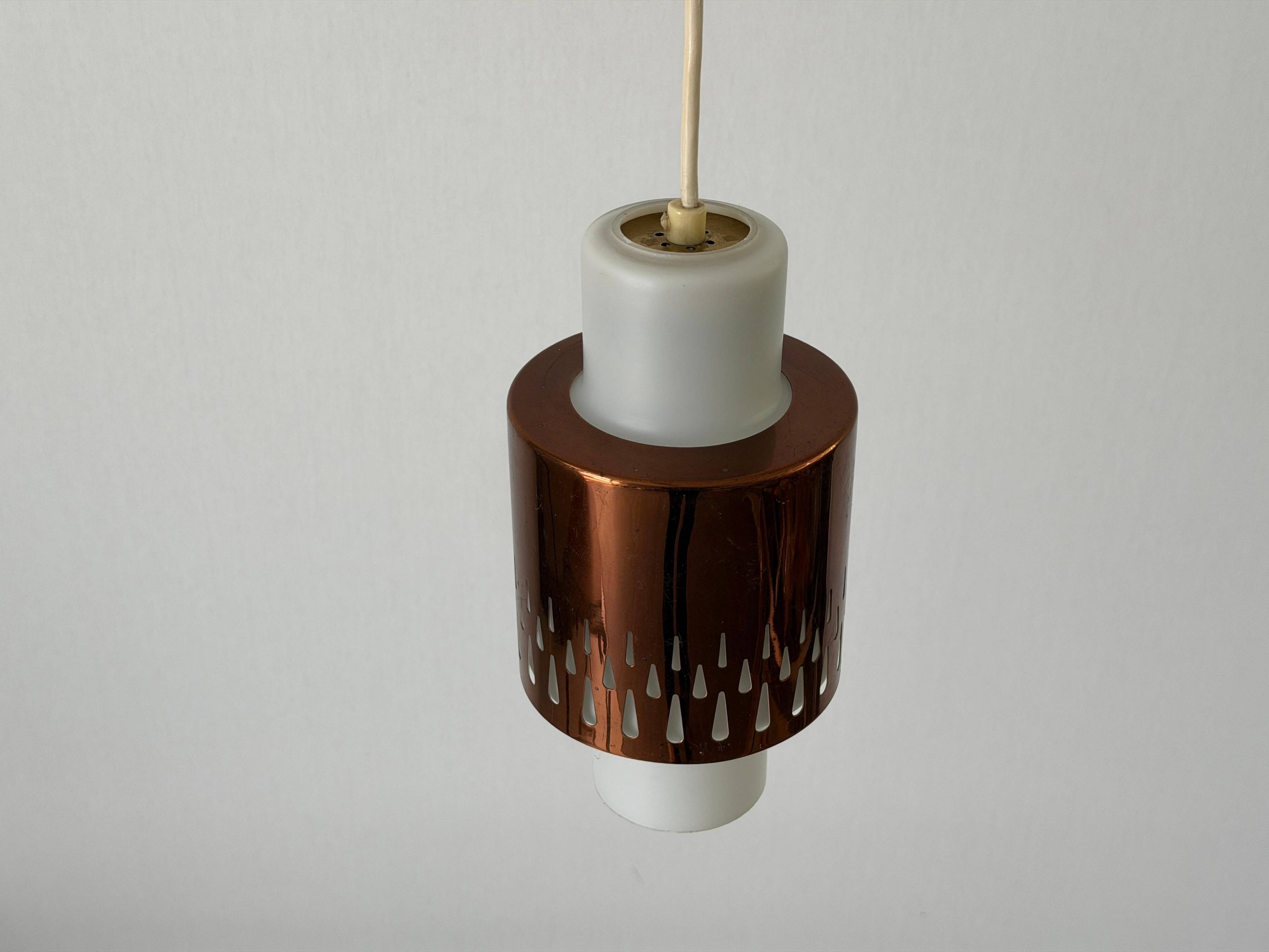 Mid-century brass and glass ceiling light, 1960s, Germany
