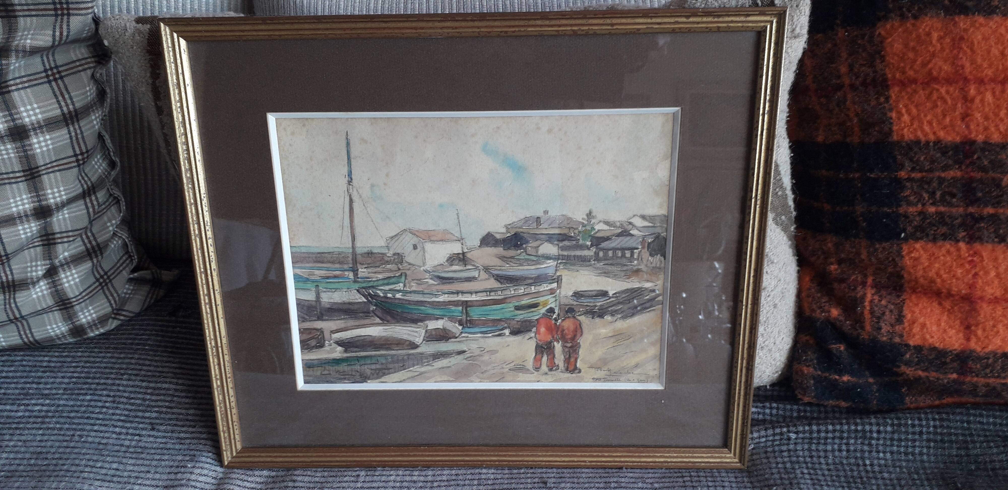 Old painting by the painter Robert Laroche