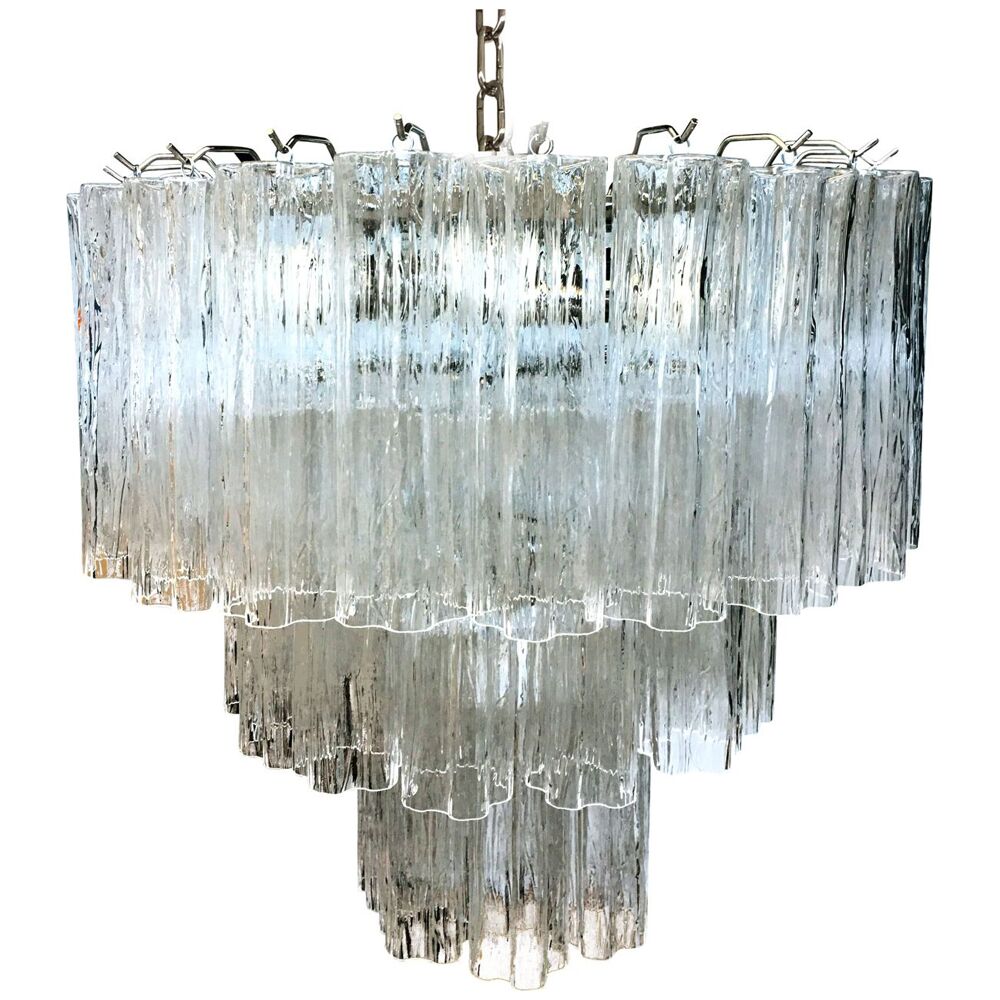 Clear “tronchi” murano glass chandelier d60-3l