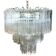Lustre en verre de murano transparent « tronchi » d60-3l