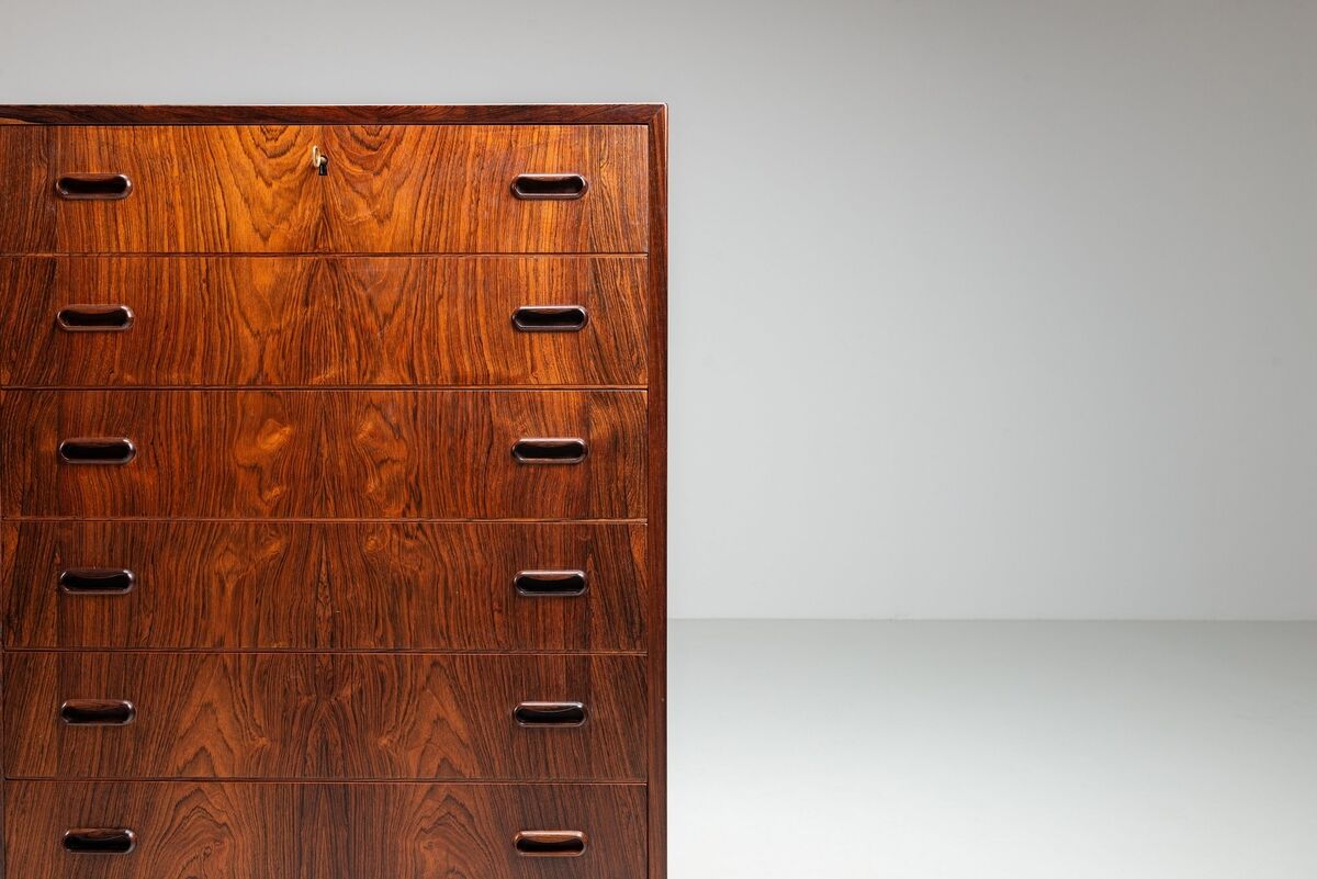 Grand commode scandinave en palissandre, Danemark 1960