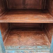 Antique glass-fronted buffet in Burmese teak