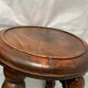French turned wood stool 1950