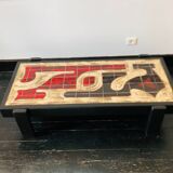 Brutalist ceramic coffee table by Dan