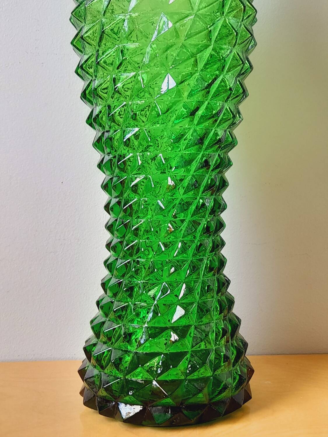 Italian glass bottles Empoli 1970