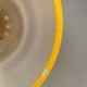 Mini poker hanging lamp in beautiful original sunny yellow color, designed by Jo Hammerborg 1977