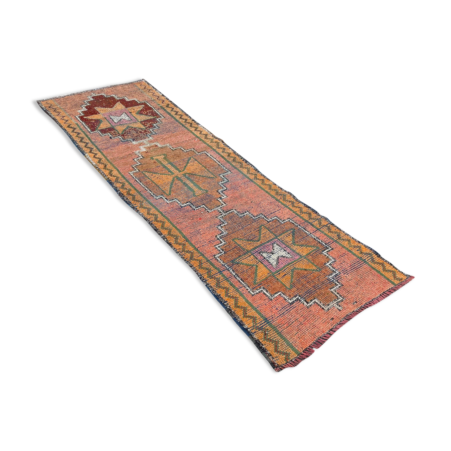 Vintage kurdish herki runner  290 x 95 cm