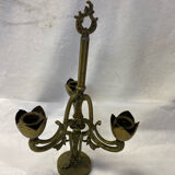 Bougeoir en laiton ancien