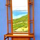 Vintage rattan entrance hall wardrobe