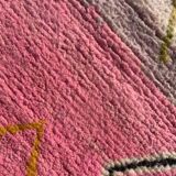 Berbere boujad pink carpet in wool
