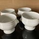 Set of 4 white porcelain lion head tureens