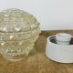 Vintage White Porcelain Ceiling Light, 1970s
