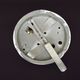 Vintage White Opaline Glass Dome Ceiling Light / Wall Light - Metal Base