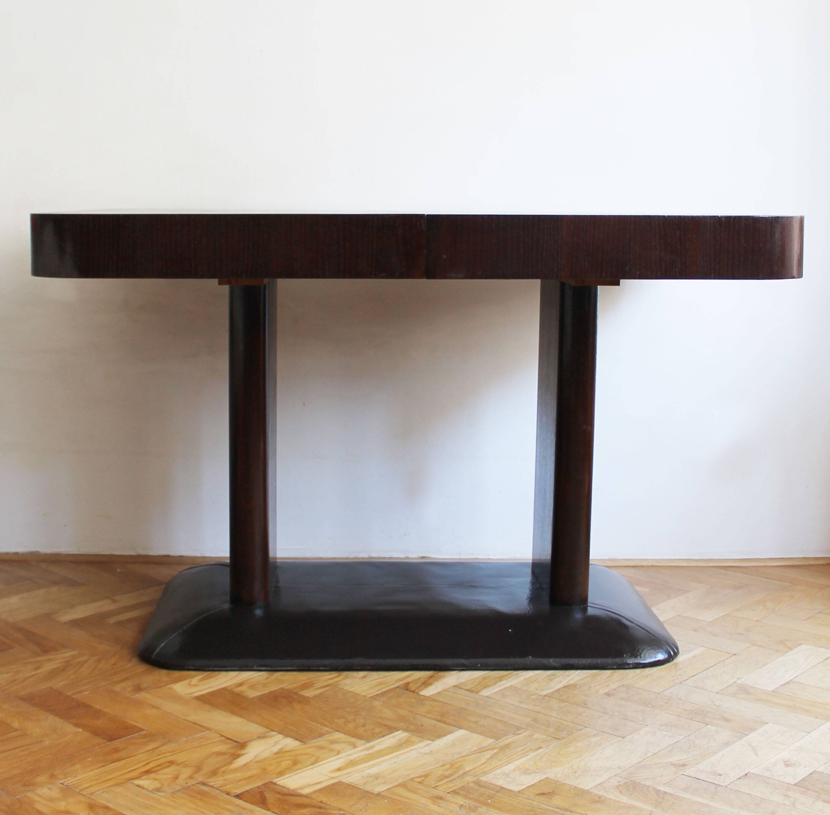 UP Brno Extendable Dining Table by Jindrich Halabala, 1930s