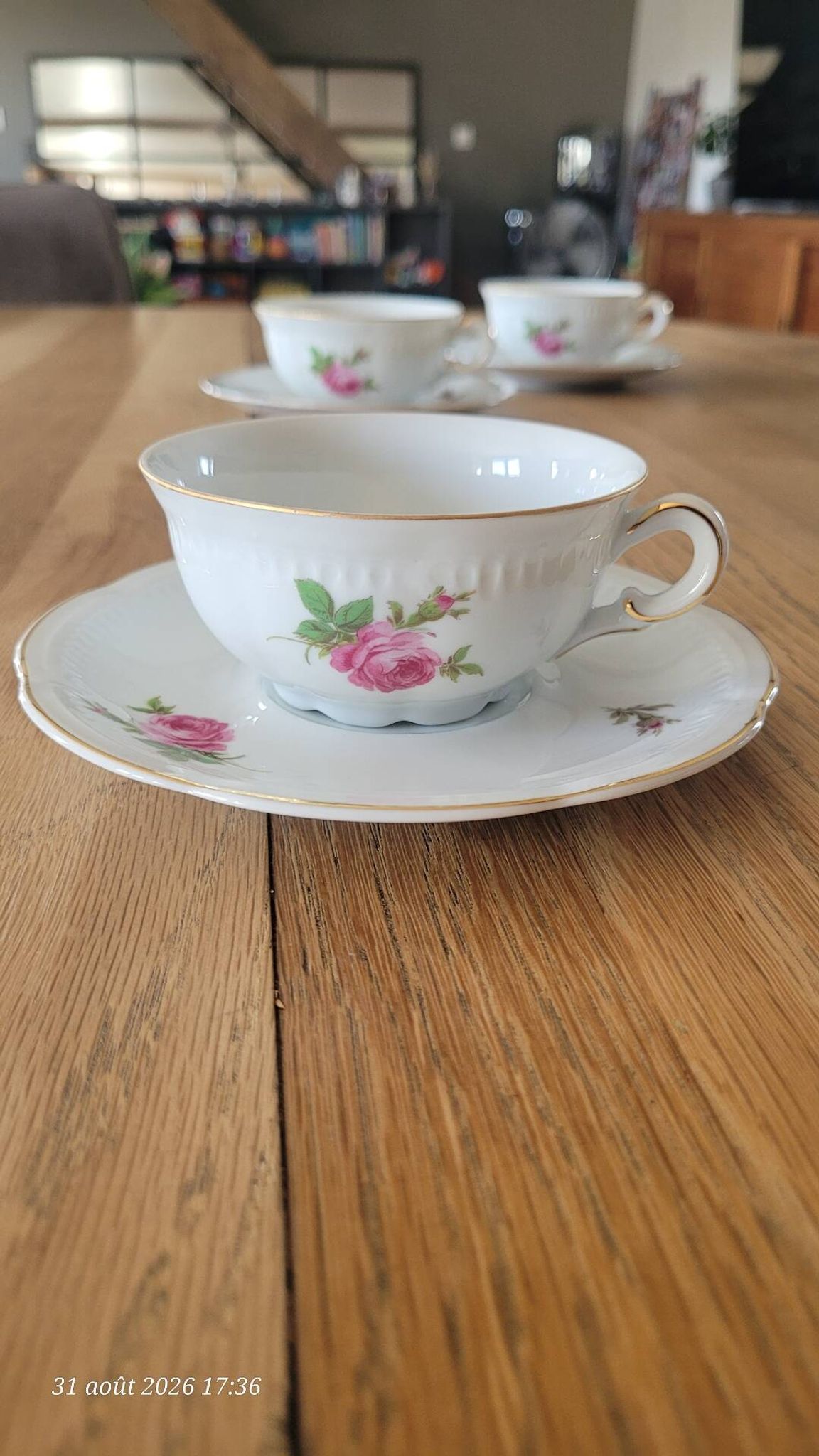 3 vintage Belgian cups from Maison R. Michiels (St Nicolas Waes)