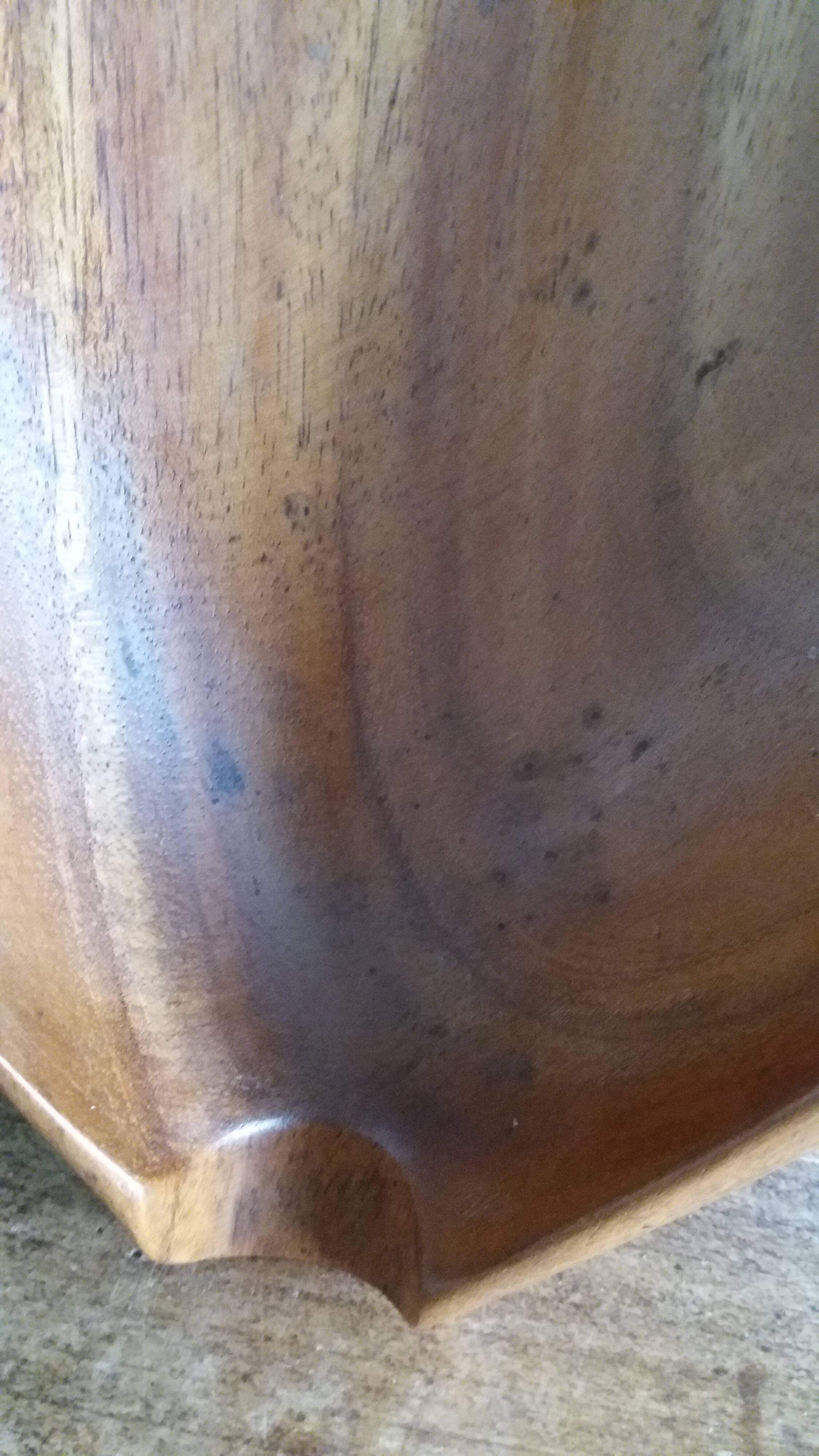 Fruit bowl pocket emptying in Monkey Pod Wood, Philippines