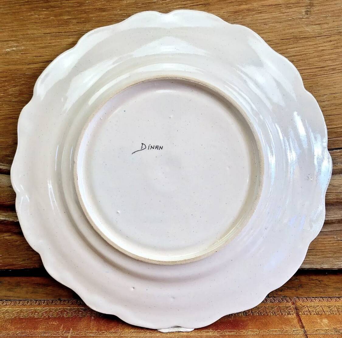 6 old dessert plates Desvres Fourmaintraux Rouen model Dinan 2