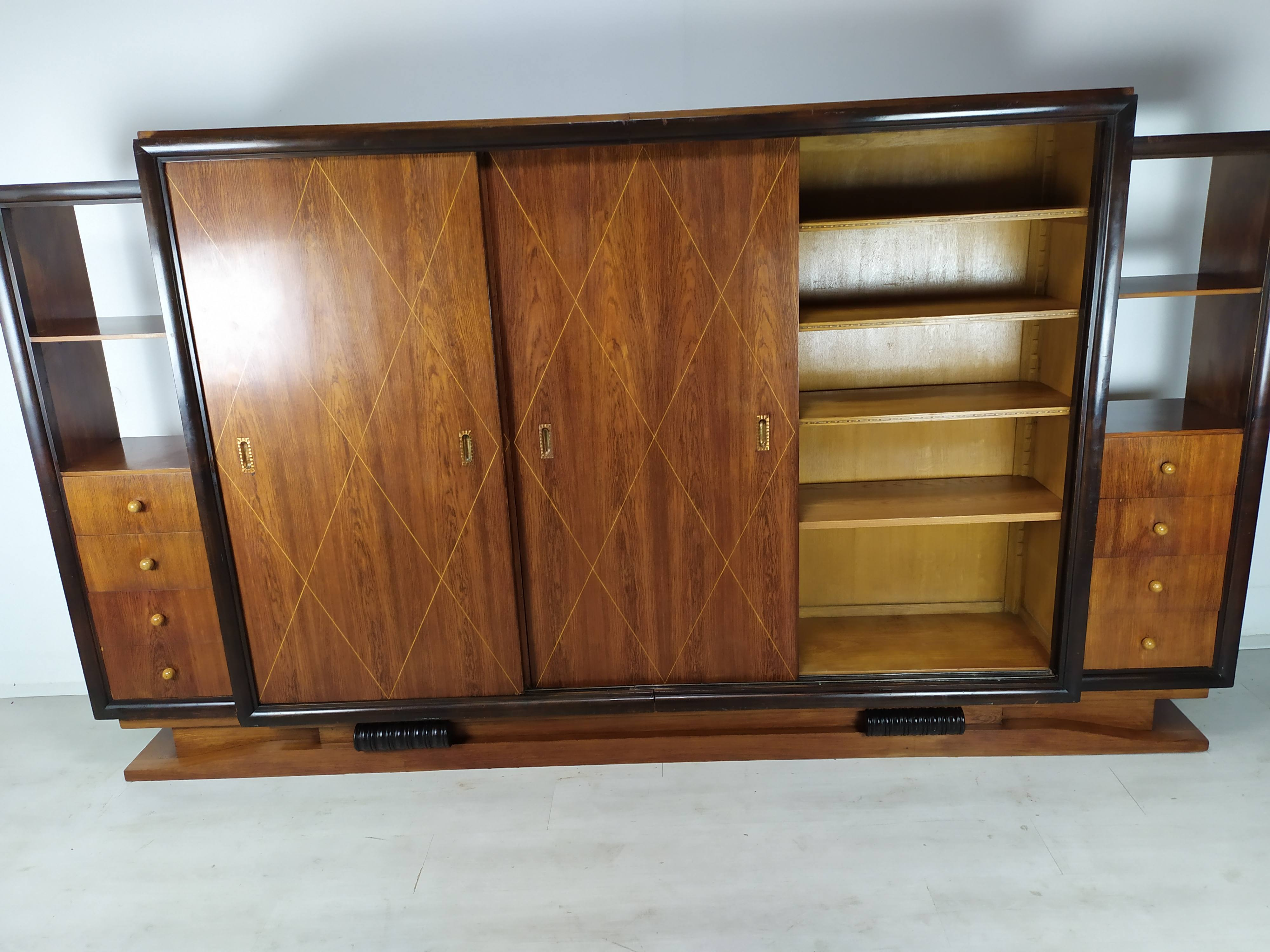 Art Deco library cabinet