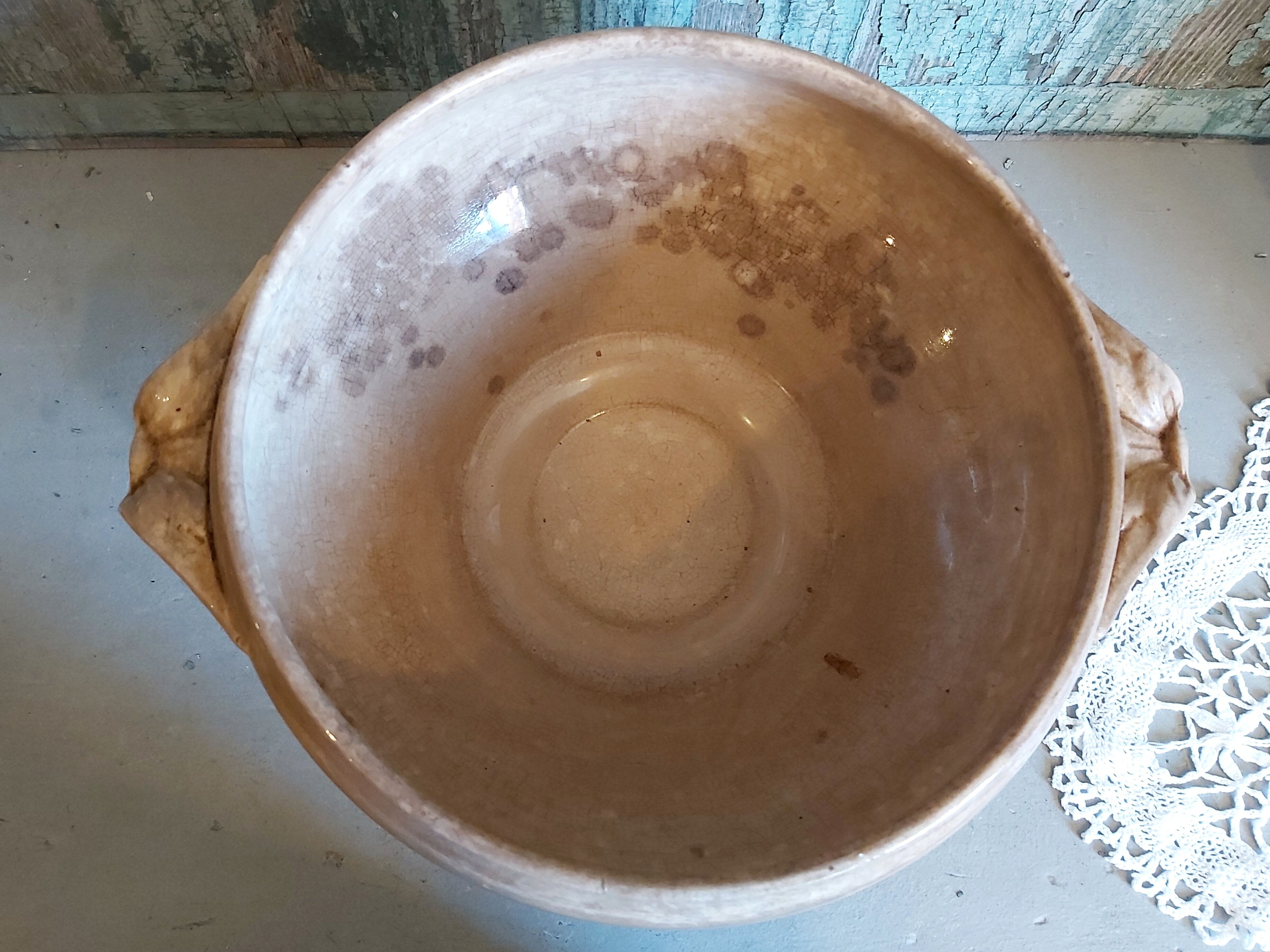 Vintage french fruit bowl from Sarreguemines