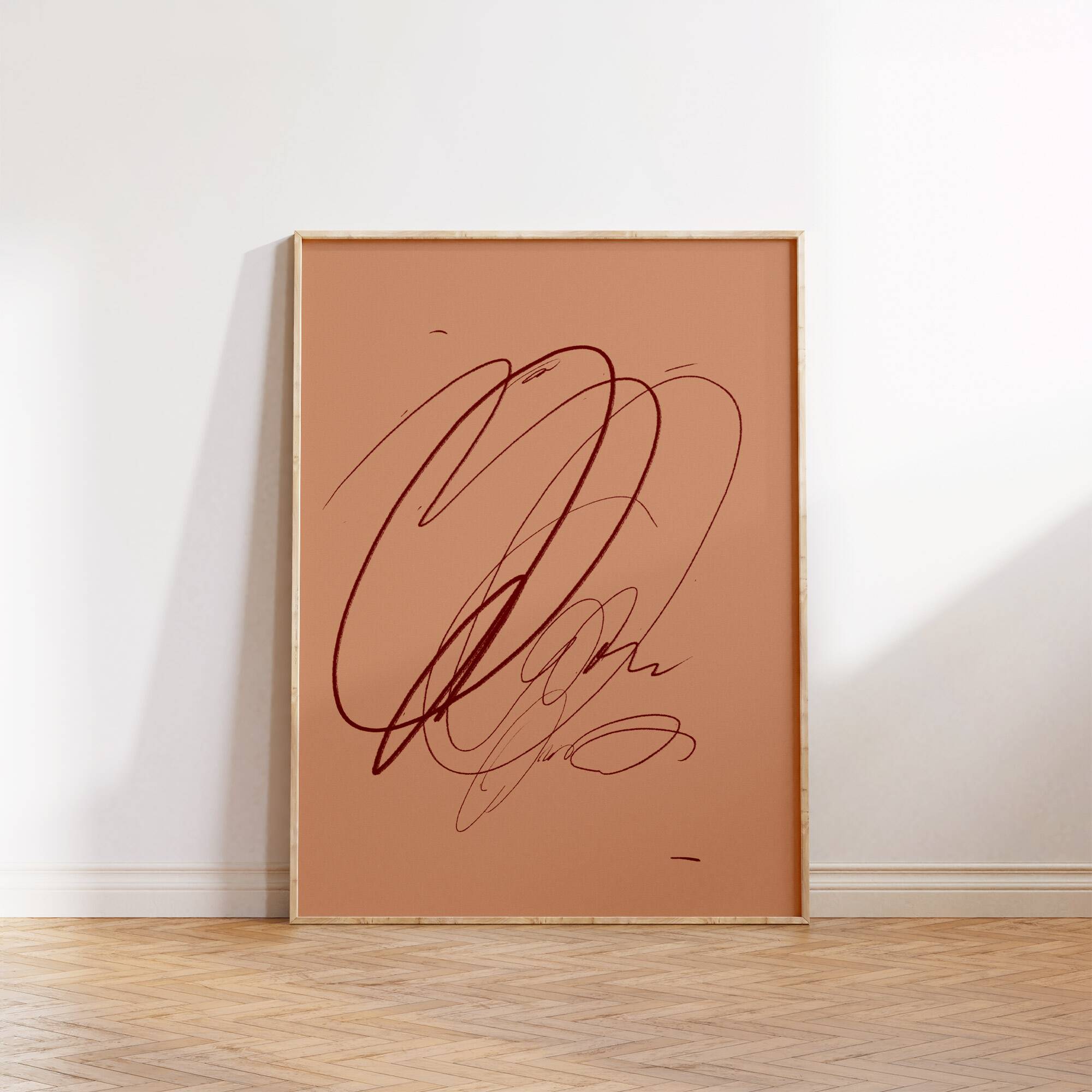 Abstract lines giclee print, 50x70 cm