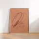Abstract lines giclee print, 50x70 cm