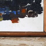 Oil on canvas View of Dijon 1976 Jean-François Devalière