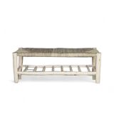 Wooden and rope bench