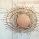 Sun in ellipse rattan mirror 83x66cm