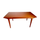 Vintage Scandinavian table 50s 60s in solid teak with extensions, stamped LB