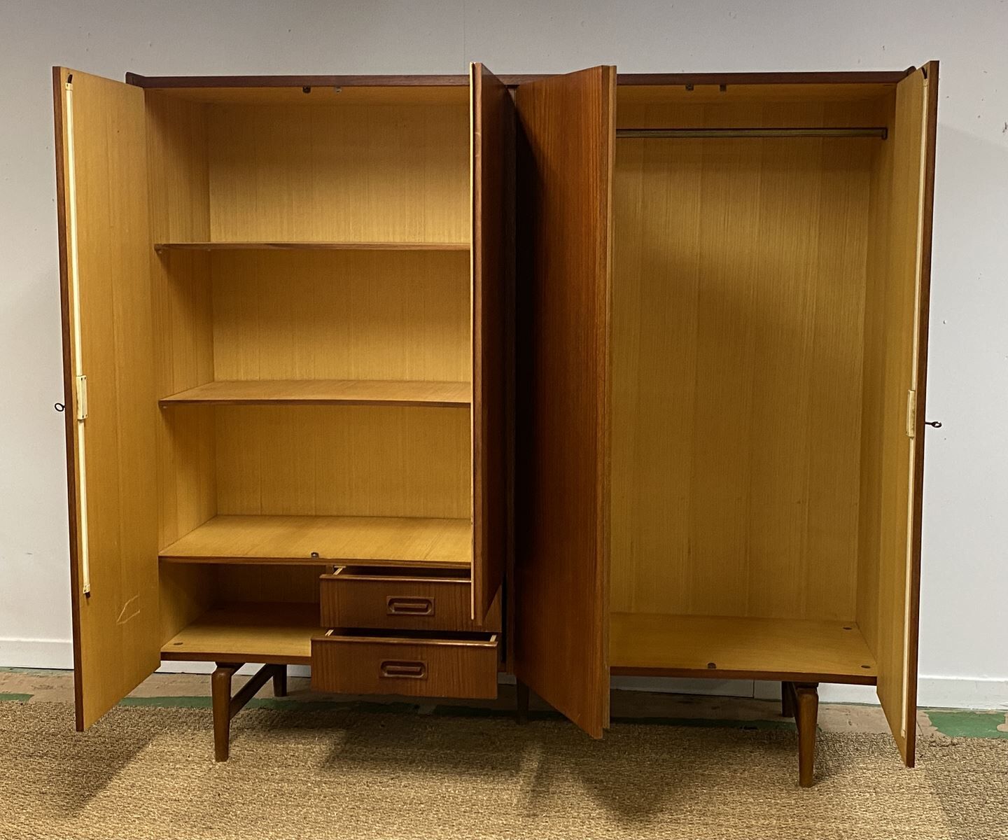 1970s Scandinavian style teak wardrobe