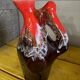 Vallauris Glazed Ceramic Pitcher Vase - Free Form H 22 cm